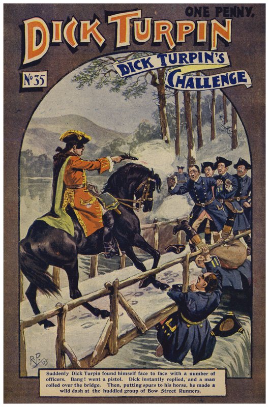 Dick Turpin (farge litho) av Robert Prowse Jnr