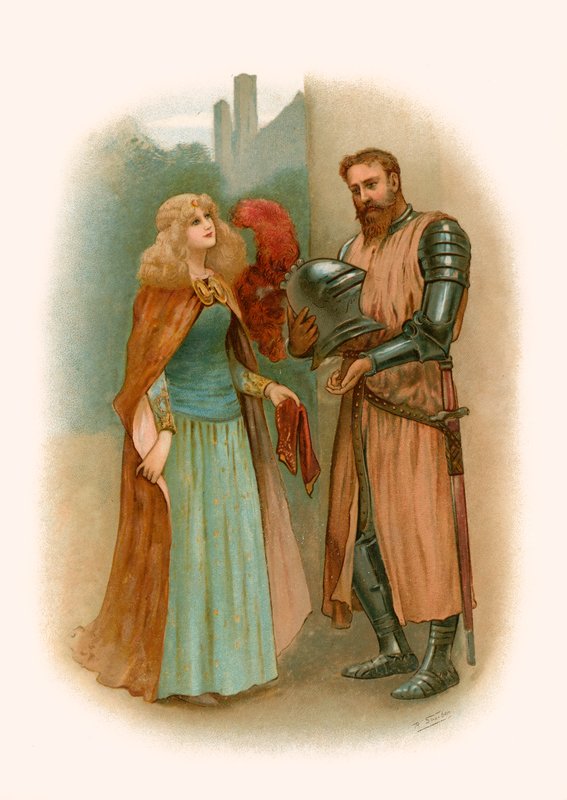 Tennysons Lancelot og Elaine av Robert Sauber