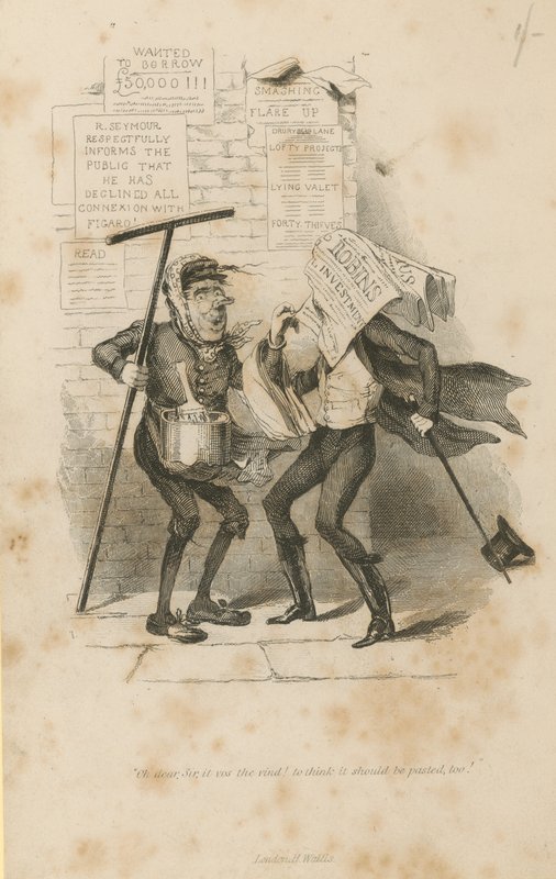 Ulykke med regningsklistremerke av Robert Seymour
