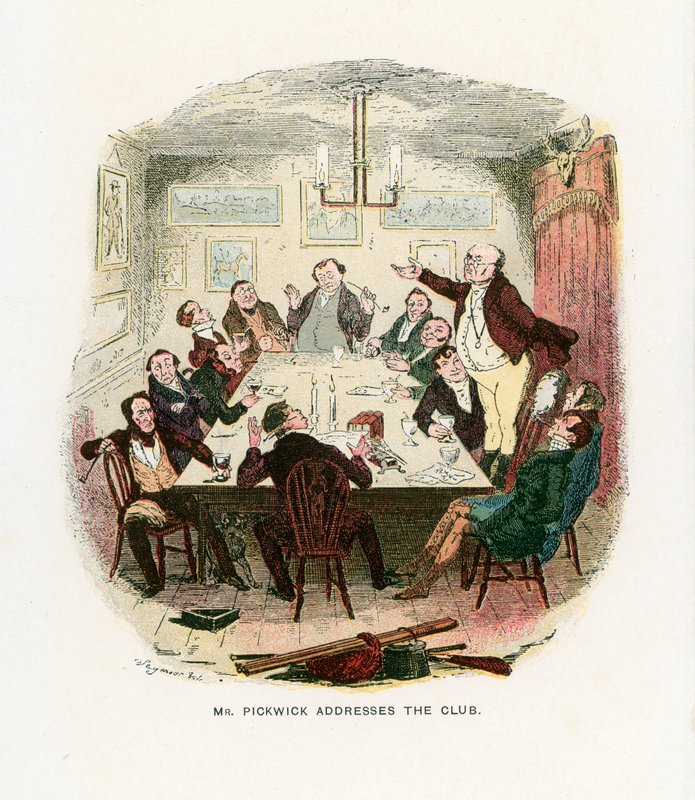 Illustrasjon for Pickwick Papers av Robert Seymour