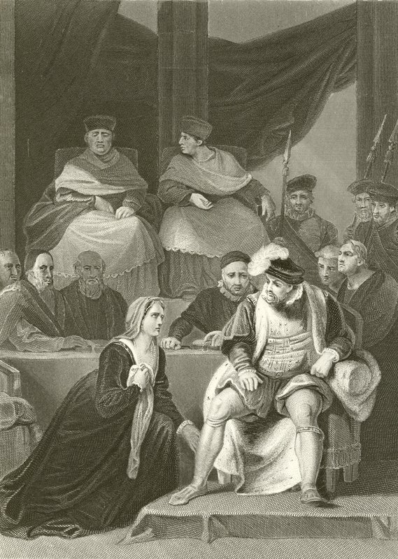 Rettssak om ekteskapet til Henry VIII av Robert Smirke