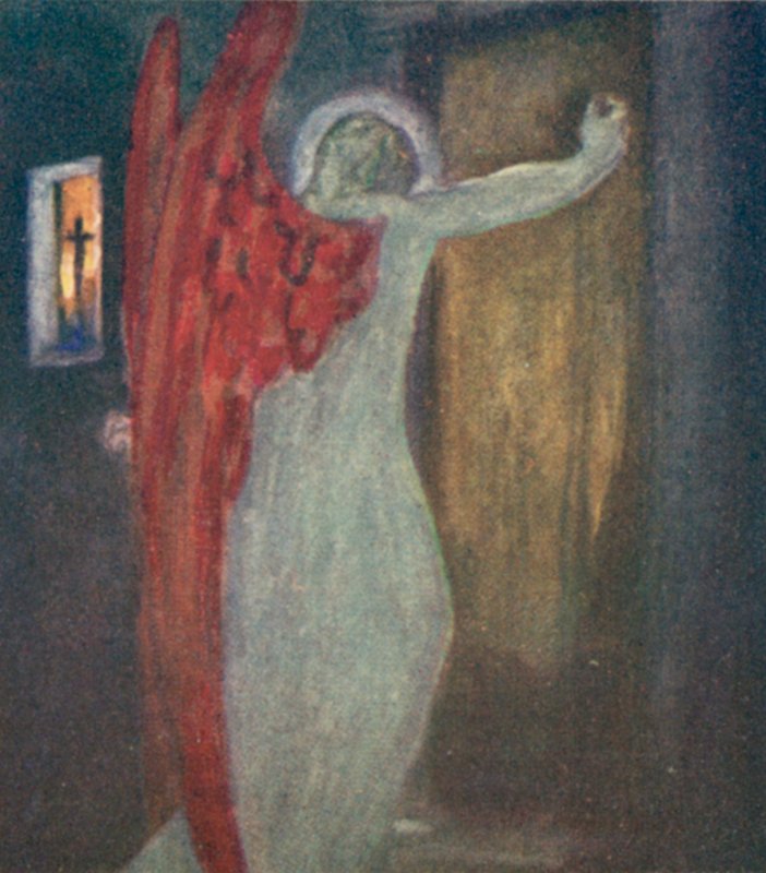 Illustrasjon for The Dream Of Gerontius av kardinal Newman av Robert Traill Rose
