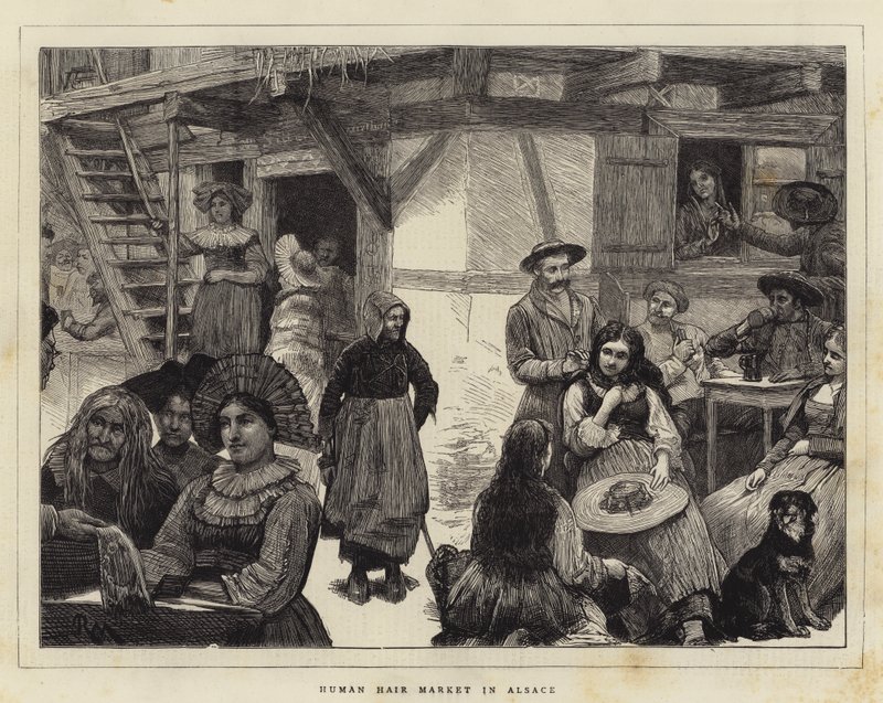 Menneskehårmarked i Alsace av Robert Walker Macbeth