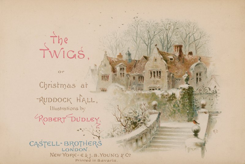 Illustrasjon for The Twigs or Christmas at Ruddock Hall av Robert after Dudley