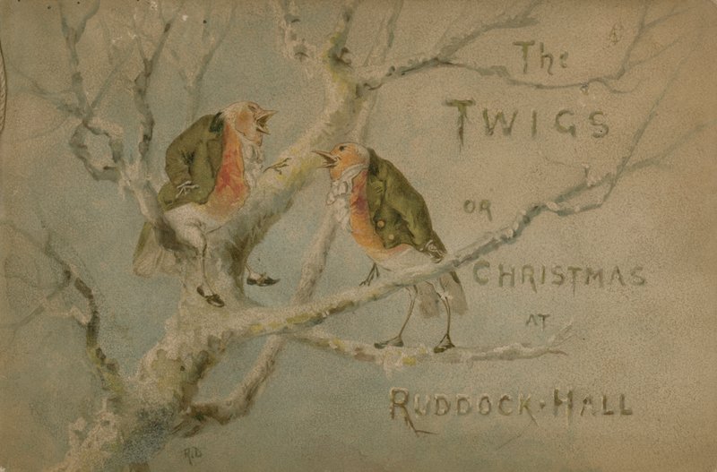 Illustrasjon for The Twigs or Christmas at Ruddock Hall av Robert after Dudley