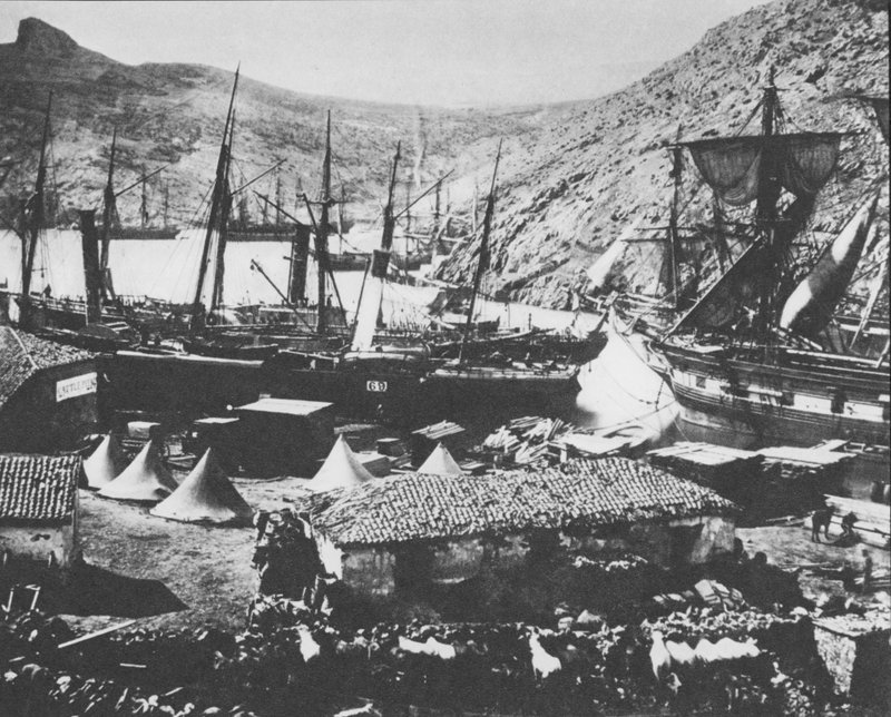 Balaclava havn under Krim-krigen av Roger Fenton