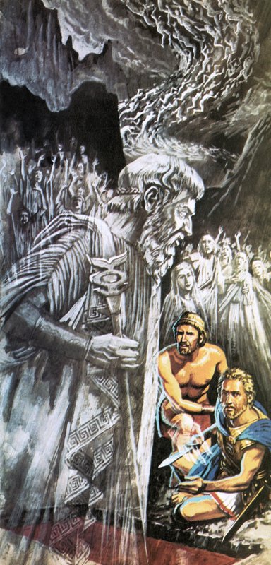Tiresias advarer Odyssevs om fremtiden av Roger Payne