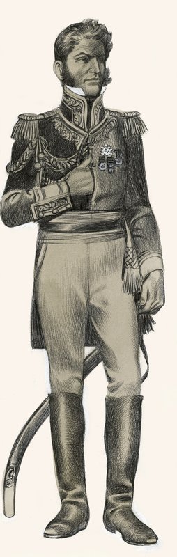 Antonio López de Santa Anna av Ron Embleton