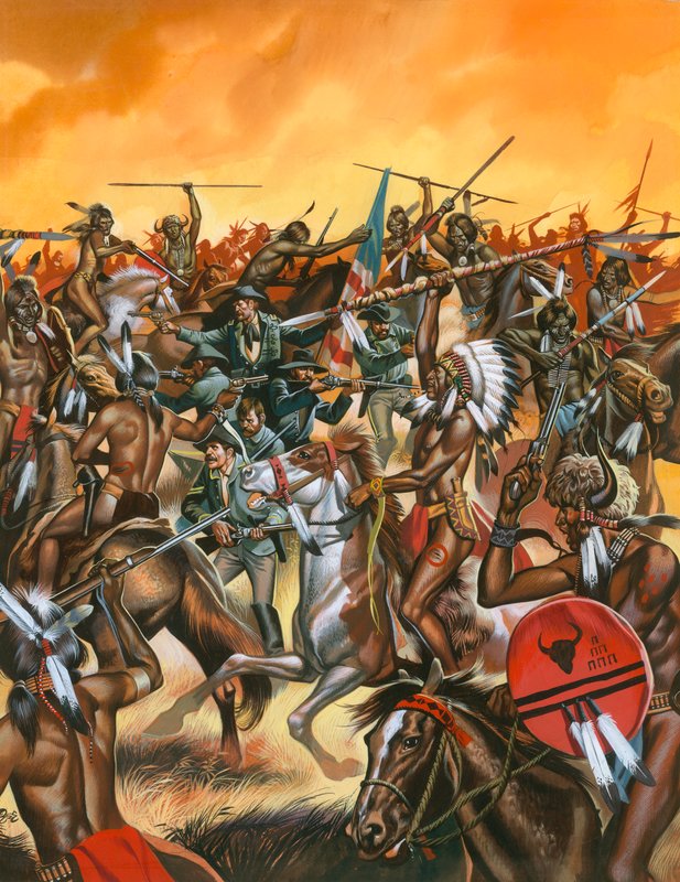 Slaget ved Little Bighorn av Ron Embleton