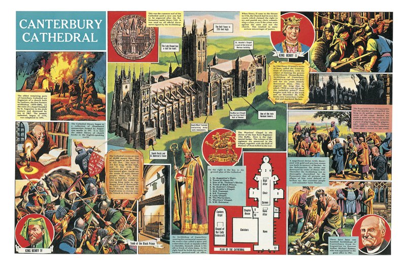 Canterbury-katedralen av Ron Embleton