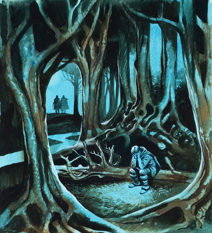 Eventyr (gouache på papir) av Ron Embleton