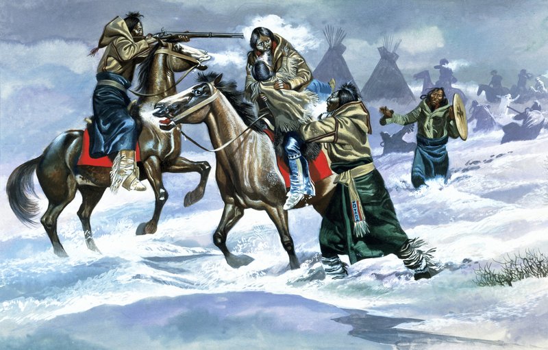 Indianere i snøen av Ron Embleton