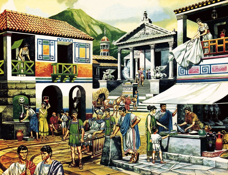 Pompeii av Ron Embleton