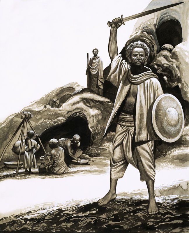 Dagens primitive folk: Qaraene – de kaller dem Shebas sønner av Ron Embleton
