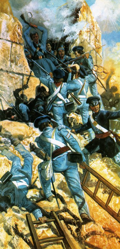 Den uferdige revolusjonen: Mexicos svøpe. Mexico by faller til amerikanerne i 1847. av Ron Embleton