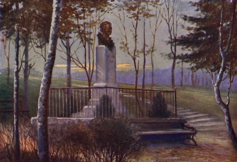 Beethovengang (farge litho) av Rudolf Klingsbogl