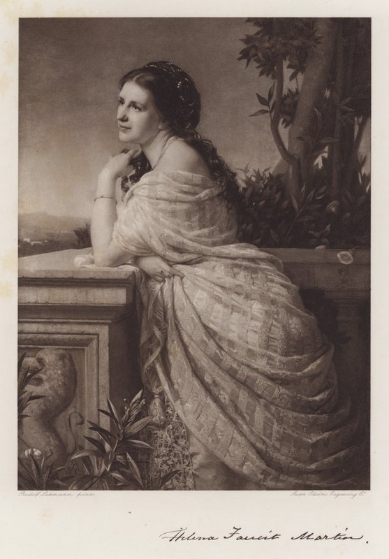 Helen Faucit, Lady Martin (litho) av Rudolf Lehmann