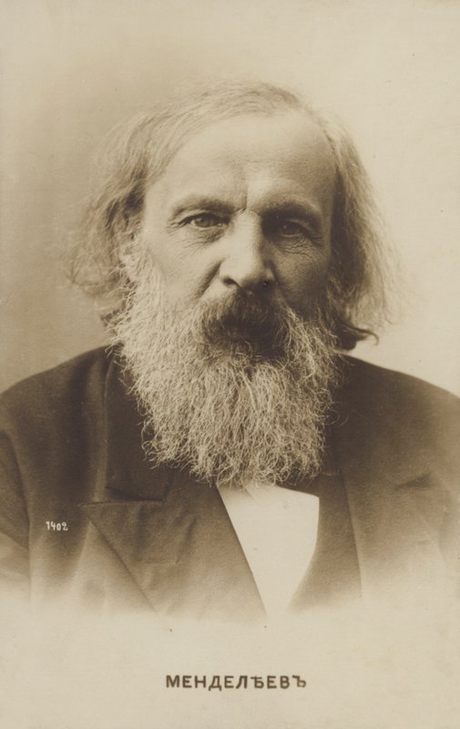 Dmitri Mendeleev, russisk kjemiker, skaperen av det periodiske systemet for grunnstoffer av Russian Photographer