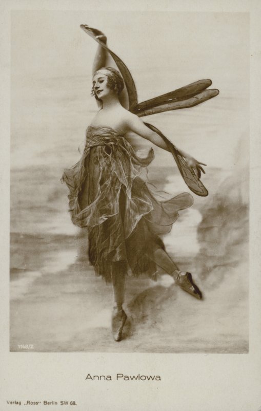 Anna Pavlova, russisk primaballerina (s/hvitt-bilde) av Russian Photographer