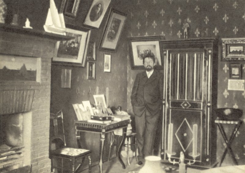Anton Chekhov i studiet sitt i Jalta, Krim av Russian Photographer