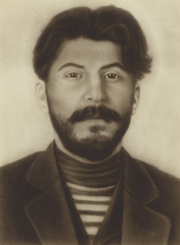 Joseph Stalin, sovjetisk leder, som en ung mann av Russian Photographer