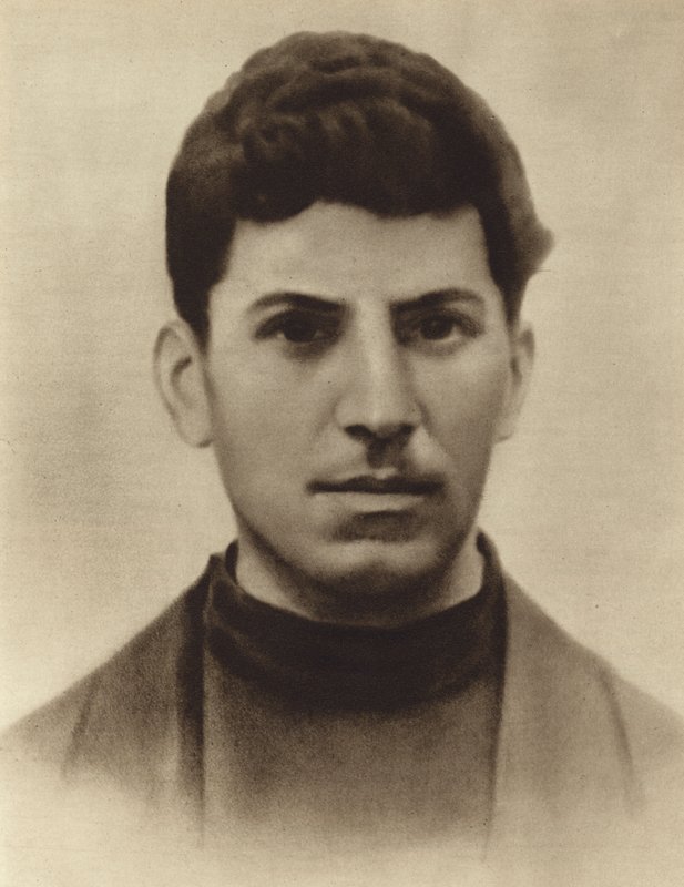 Joseph Stalin i en alder av 17, mens han gikk på Tbilisi-seminaret, Georgia, 1896 av Russian Photographer