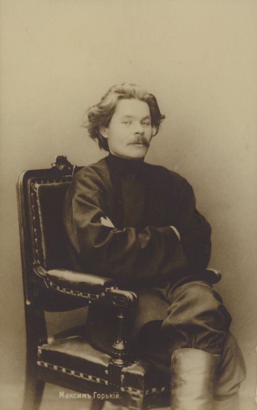 Maxim Gorky (1868-1936), russisk forfatter og politisk aktivist av Russian Photographer