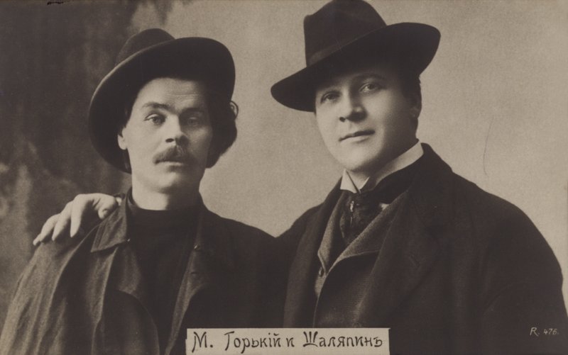 Maxim Gorky og Feodor Chaliapin av Russian Photographer