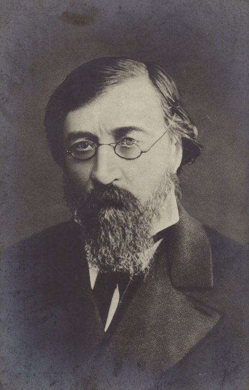 Nikolay Chernyshevsky (1828-1889), russisk filosof, sosialist og revolusjonær demokrat, sent på 1800-tallet (s/hvitt foto) av Russian Photographer