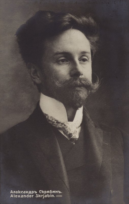 Portrett av Alexander Skrjabin av Russian Photographer