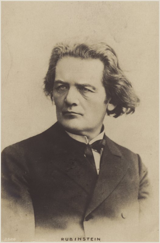 Portrett av Anton Rubinstein av Russian Photographer