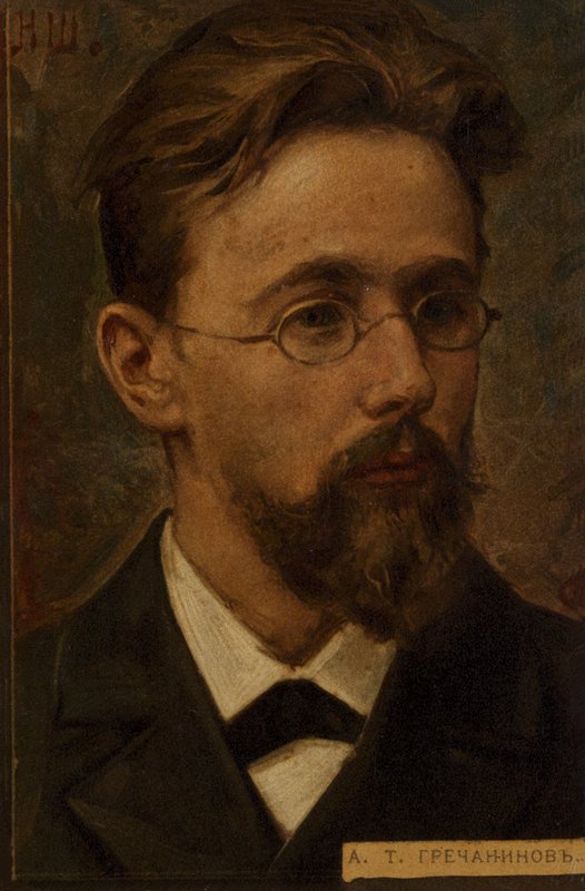 Alexander Gretchaninoff , russisk romantisk komponist (1864-1956) av Russian School