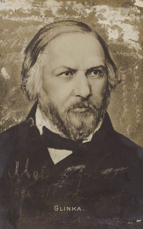 Mikhail Ivanovich Glinka , russisk komponist (1804–1857) av Russian School