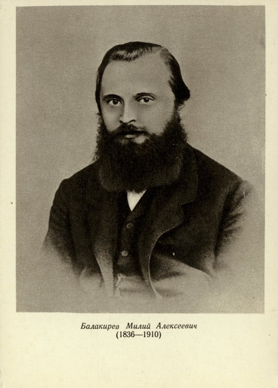Mily Alexeyevich Balakirev , russisk pianist, dirigent og komponist (1836-1910) av Russian School
