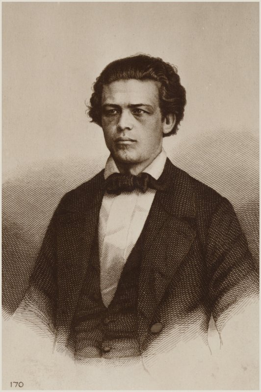 Portrett av Anton Rubinstein av Russian School