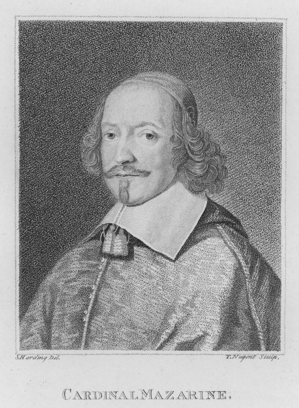 Kardinal Mazarine (gravering) av S. (after) Harding