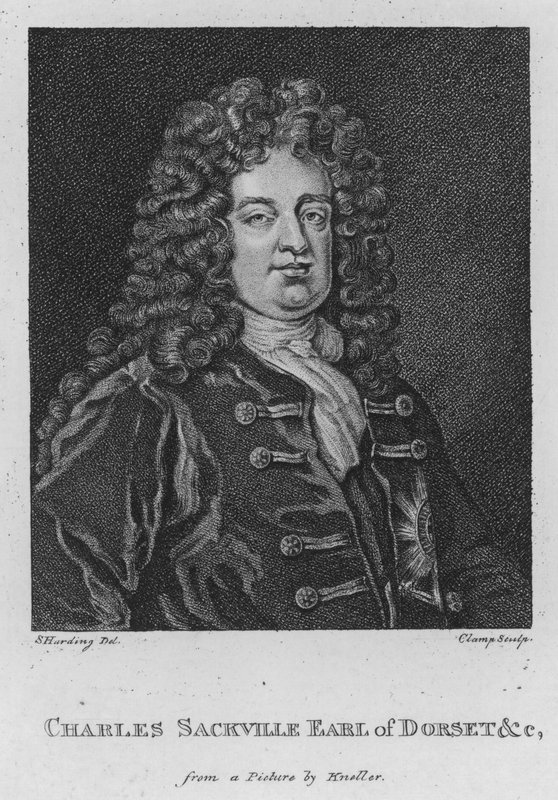 Charles Sackville, jarl av Dorset etc. (gravering) av S. (after) Harding