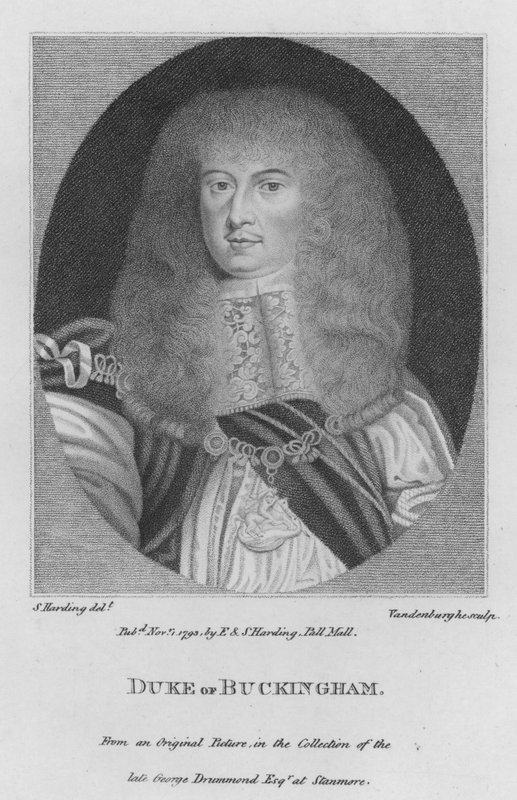Duke of Buckingham (gravering) av S. (after) Harding