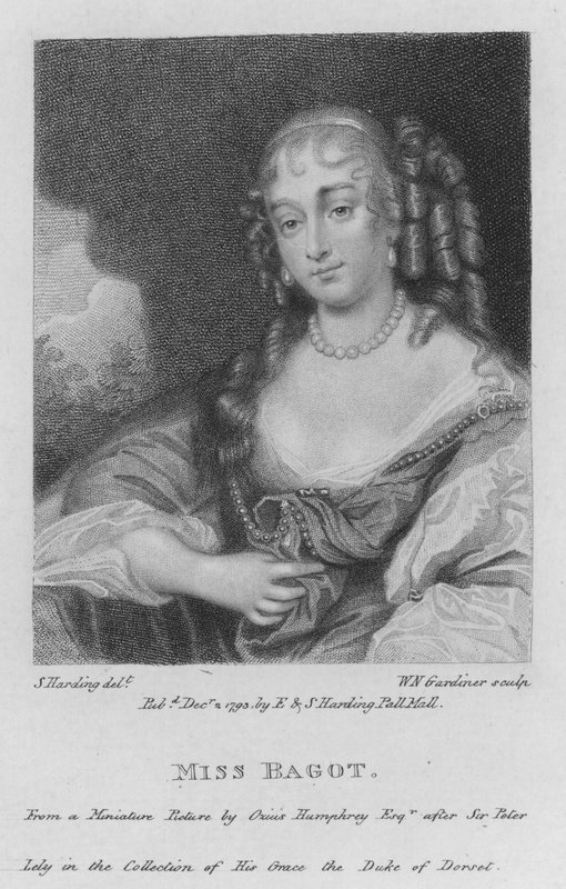 Miss Bagot (gravering) av S. (after) Harding