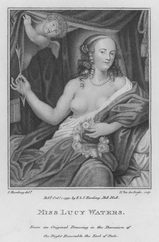 Miss Lucy Waters (gravering) av S. (after) Harding