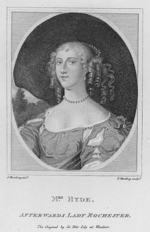Fru Hyde, etterpå Lady Rochester (gravering) av S. (after) Harding