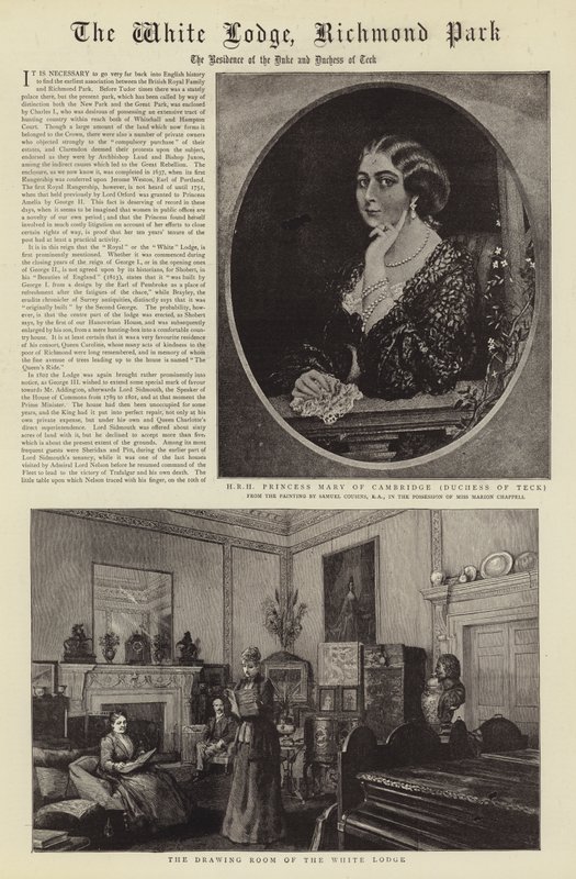 The White Lodge, Richmond Park av Samuel Cousins