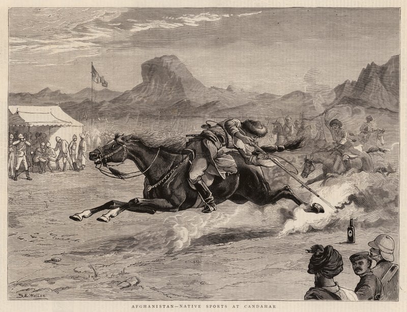 Afghanistan, Native Sports i Candahar av Samuel Edmund Waller