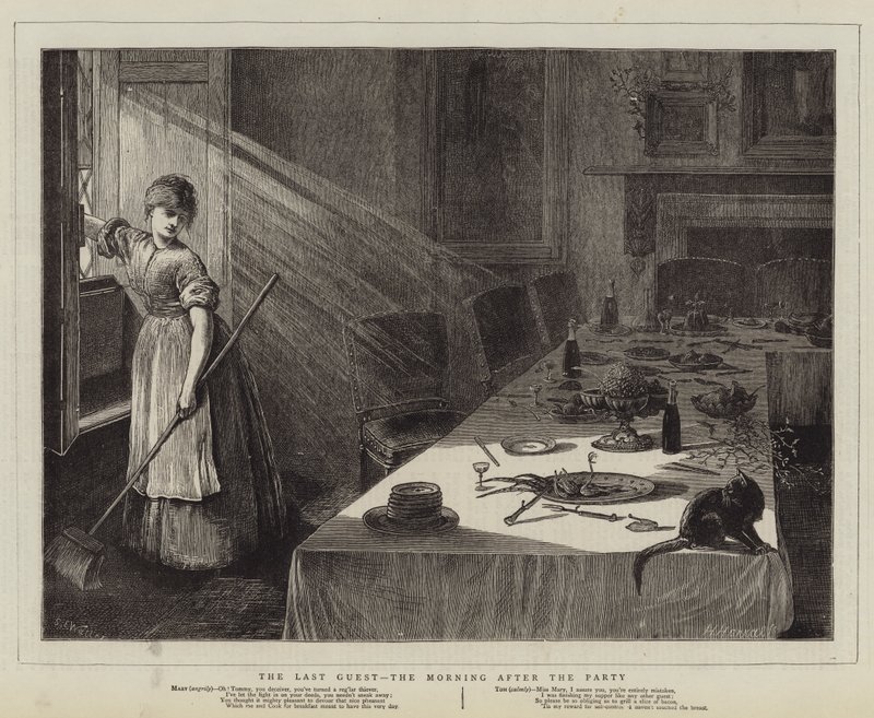 Den siste gjesten, morgenen etter festen av Samuel Edmund Waller