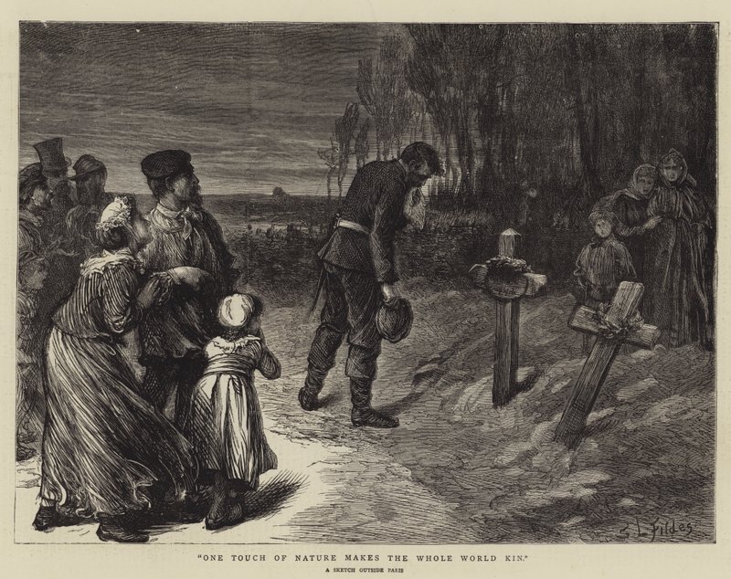 One Touch of Nature gjør hele verden til familie av Samuel Luke Fildes