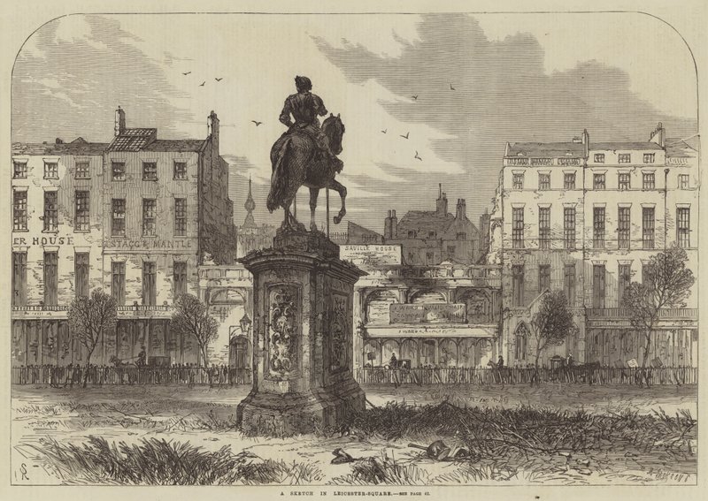 En skisse i Leicester-Square av Samuel Read
