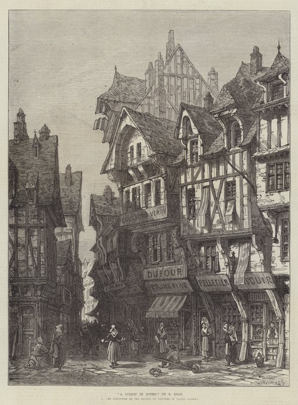 En gate i Rouen av Samuel Read