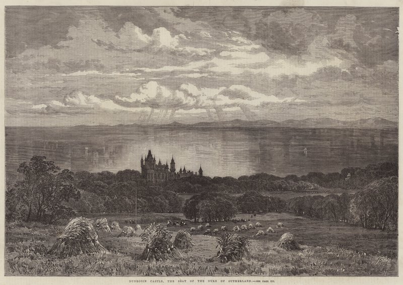 Dunrobin Castle, setet til hertugen av Sutherland av Samuel Read
