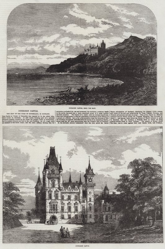 Dunrobin Castle, setet til hertugen av Sutherland, i Skottland av Samuel Read