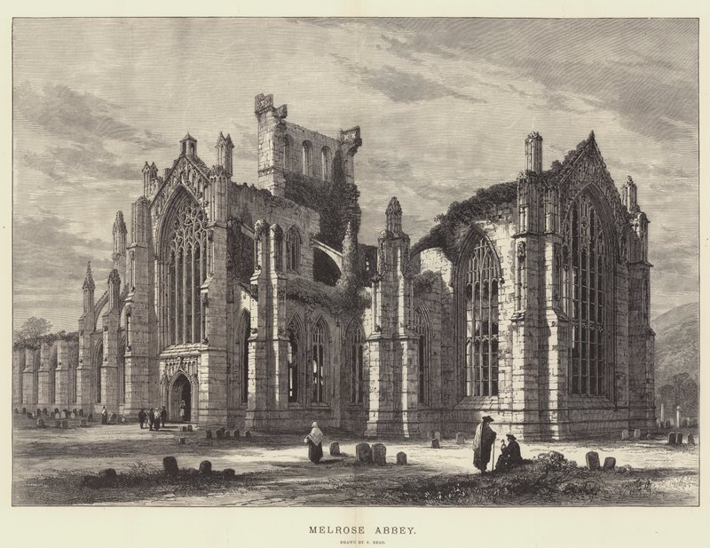 Melrose Abbey av Samuel Read